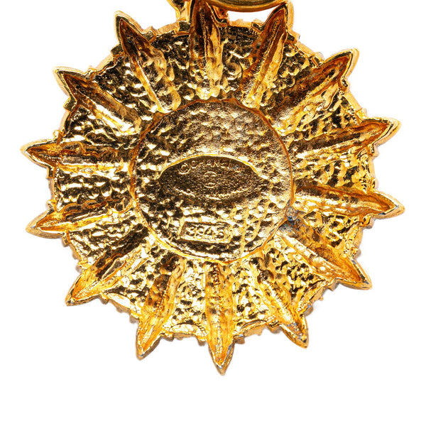 シャネル ココマーク 太陽 モチーフ ネックレス ゴールド メッキ レディース CHANEL 【中古】