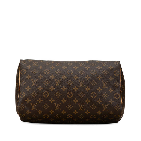 ルイ ヴィトン モノグラム スピーディ35 ハンドバッグ ボストンバッグ M41524 ブラウン PVC レザー レディース LOUIS VUITTON 【中古】