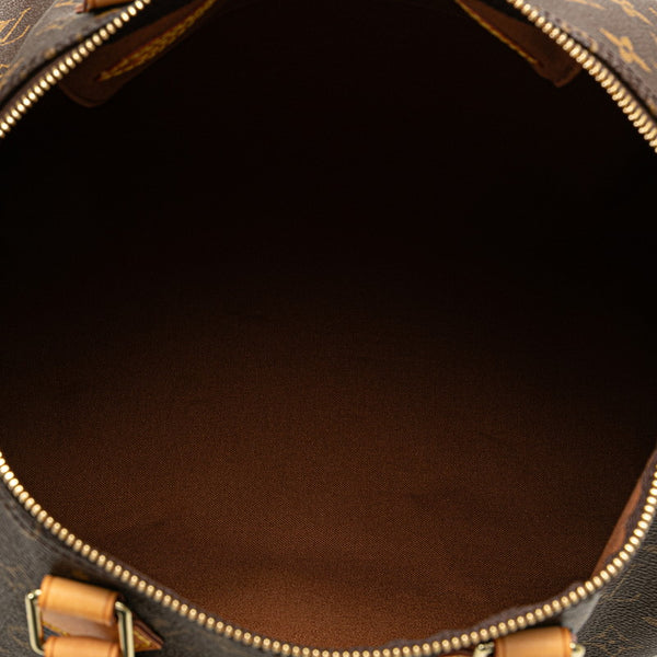 ルイ ヴィトン モノグラム スピーディ35 ハンドバッグ ボストンバッグ M41524 ブラウン PVC レザー レディース LOUIS VUITTON 【中古】