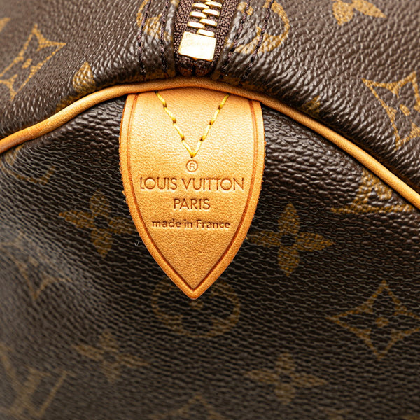 ルイ ヴィトン モノグラム スピーディ35 ハンドバッグ ボストンバッグ M41524 ブラウン PVC レザー レディース LOUIS VUITTON 【中古】
