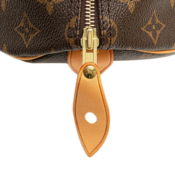 ルイ ヴィトン モノグラム スピーディ35 ハンドバッグ ボストンバッグ M41524 ブラウン PVC レザー レディース LOUIS VUITTON 【中古】