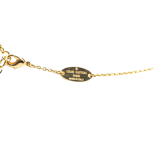 ルイ ヴィトン コリエ ルイゼット チェーン ペンダントネックレス M00365 ゴールド メッキ レディース LOUIS VUITTON 【中古】
