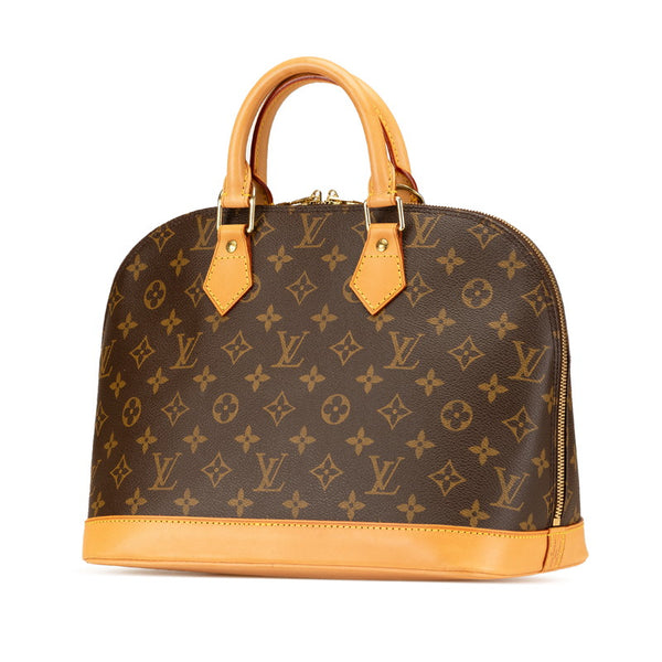 ルイ ヴィトン モノグラム アルマ ハンドバッグ M51130 ブラウン PVC レザー レディース LOUIS VUITTON 【中古】