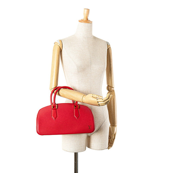 ルイ ヴィトン エピ ジャスミン ハンドバッグ M52087 カスティリアンレッド レザー レディース LOUIS VUITTON 【中古】