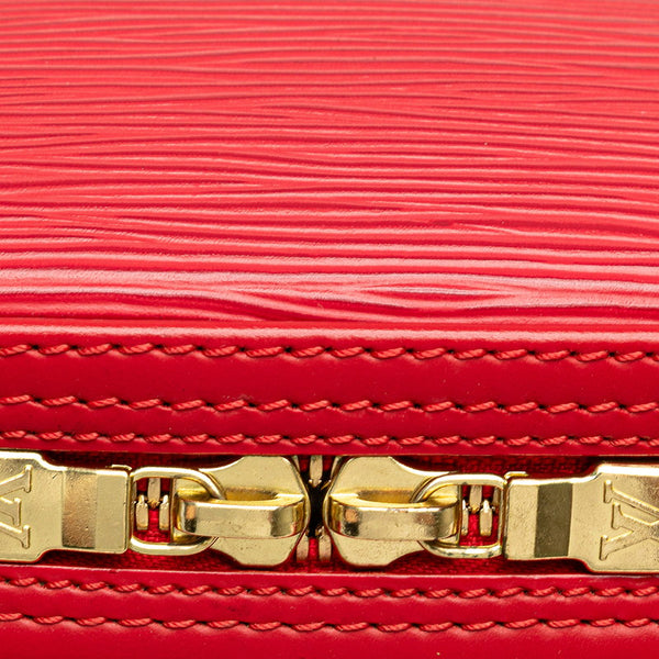 ルイ ヴィトン エピ ジャスミン ハンドバッグ M52087 カスティリアンレッド レザー レディース LOUIS VUITTON 【中古】
