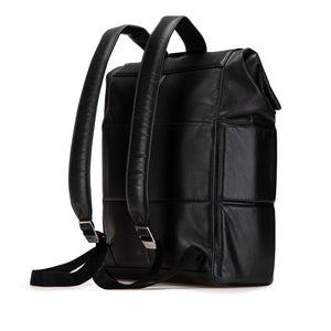 ボッテガヴェネタ マキシイントレチャート アルコ リュック バックパック ブラック レザー レディース BOTTEGAVENETA 【中古】