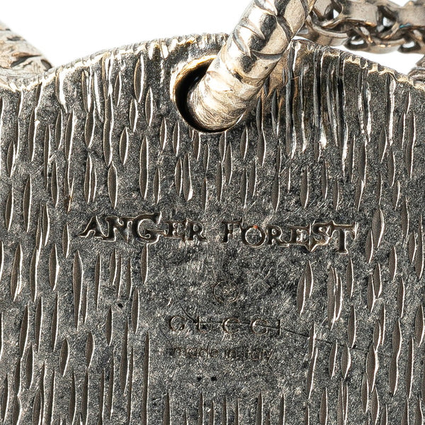 グッチ アンガーフォレスト ウルフヘッド ネックレス 476930 J8400 0811 シルバー SV925 シルバー レディース GUCCI 【中古】