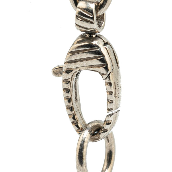 グッチ アンガーフォレスト ウルフヘッド ネックレス 476930 J8400 0811 シルバー SV925 シルバー レディース GUCCI 【中古】