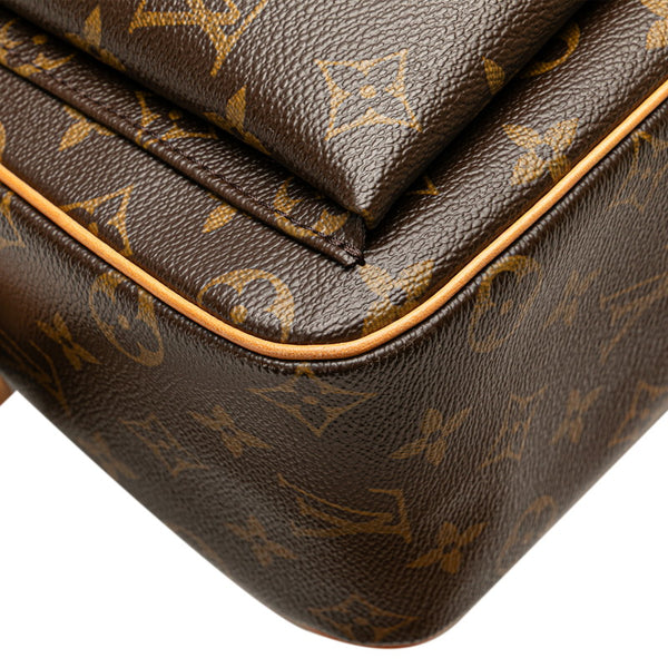 ルイ ヴィトン モノグラム ヴィバシテGM ワンショルダーバッグ M51163 ブラウン PVC レザー レディース LOUIS VUITTON 【中古】