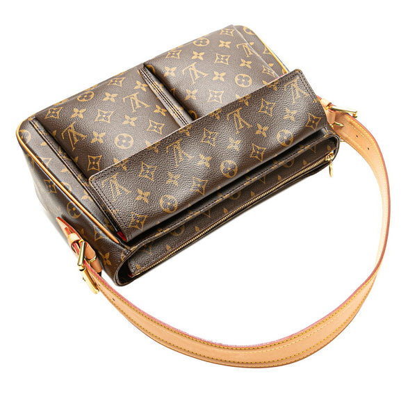 ルイ ヴィトン モノグラム ヴィバシテGM ワンショルダーバッグ M51163 ブラウン PVC レザー レディース LOUIS VUITTON 【中古】