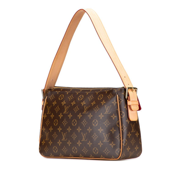 ルイ ヴィトン モノグラム ヴィバシテGM ワンショルダーバッグ M51163 ブラウン PVC レザー レディース LOUIS VUITTON 【中古】