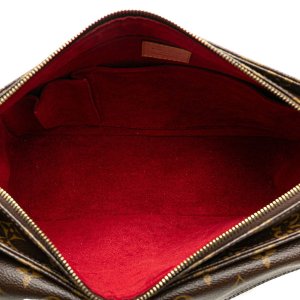ルイ ヴィトン モノグラム ヴィバシテGM ワンショルダーバッグ M51163 ブラウン PVC レザー レディース LOUIS VUITTON 【中古】