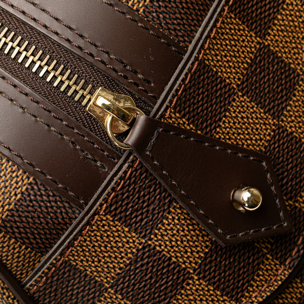 ルイ ヴィトン ダミエ ドゥオモ ハンドバッグ ボストンバッグ N60008 ブラウン PVC レザー レディース LOUIS VUITTON 【中古】