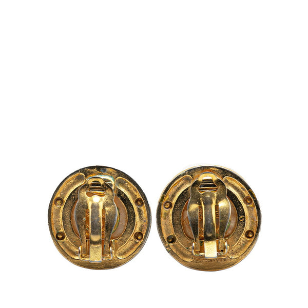 シャネル ココマーク イヤリング ゴールド メッキ フェイクパール レディース CHANEL 【中古】