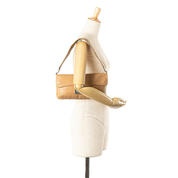 シャネル チョコバー 2.55 ワンショルダーバッグ ベージュ ラムスキン レディース CHANEL 【中古】