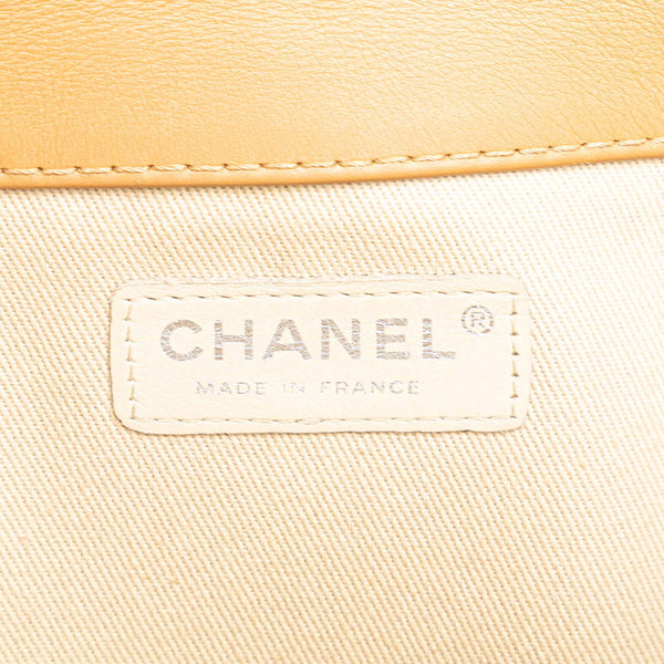 シャネル チョコバー 2.55 ワンショルダーバッグ ベージュ ラムスキン レディース CHANEL 【中古】