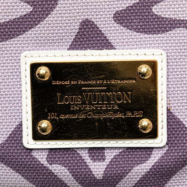 ルイ ヴィトン モノグラム タイシエンヌPM トートバッグ M95680 パープル リラ キャンバス レザー レディース LOUIS VUITTON 【中古】