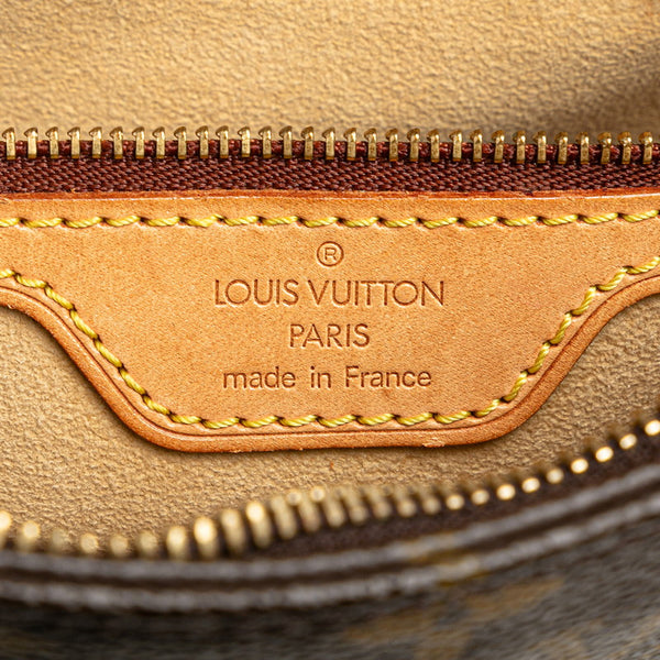 ルイ ヴィトン モノグラム ルーピングMM ショルダーバッグ M51146 ブラウン PVC レザー レディース LOUIS VUITTON 【中古】