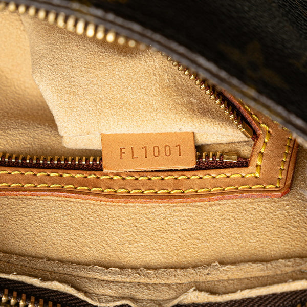 ルイ ヴィトン モノグラム ルーピングMM ショルダーバッグ M51146 ブラウン PVC レザー レディース LOUIS VUITTON 【中古】