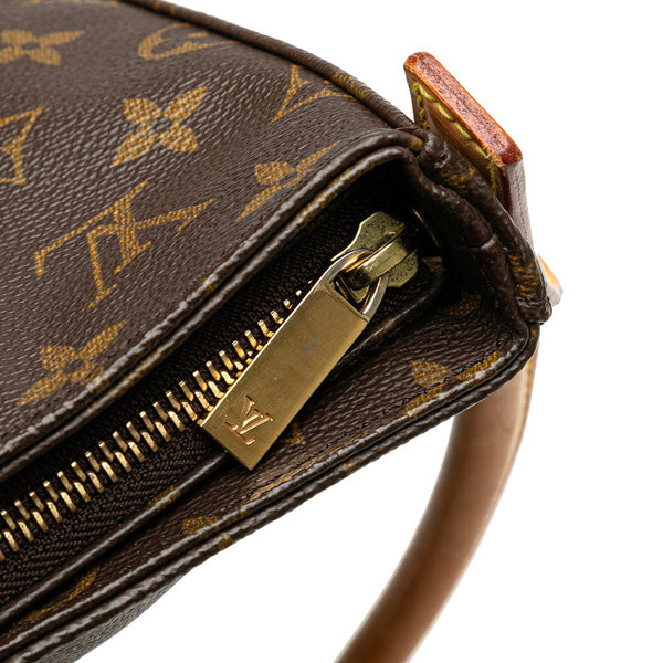 ルイ ヴィトン モノグラム ルーピングMM ショルダーバッグ M51146 ブラウン PVC レザー レディース LOUIS VUITTON 【中古】