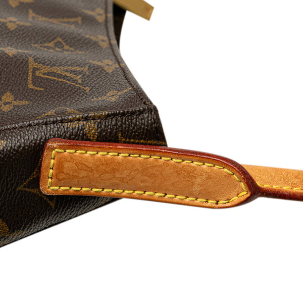 ルイ ヴィトン モノグラム ルーピングMM ショルダーバッグ M51146 ブラウン PVC レザー レディース LOUIS VUITTON 【中古】
