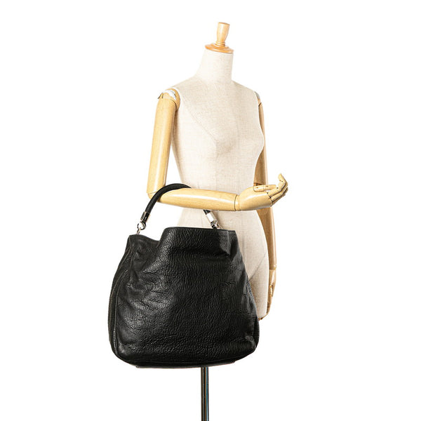 サンローラン ローディ ハンドバッグ ワンショルダーバッグ 228840 ブラック レザー レディース SAINT LAURENT 【中古】