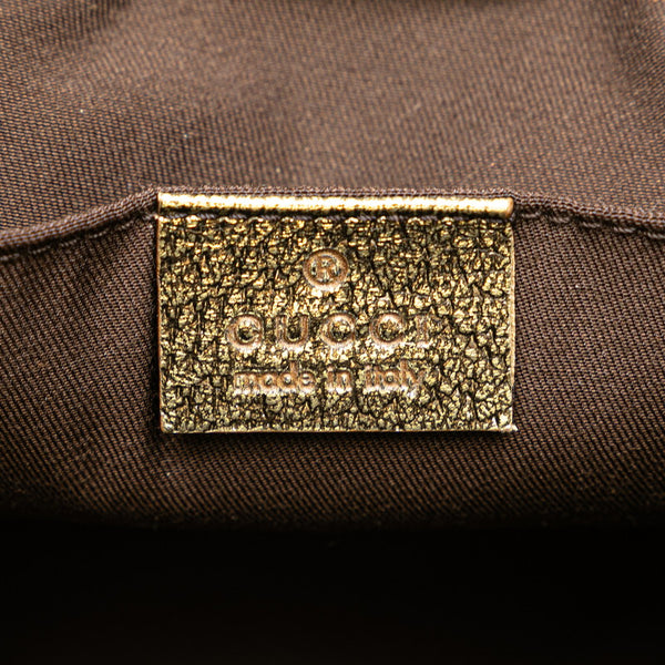 グッチ GGキャンバス チェーン ショルダーバッグ 135962 ベージュ ゴールド キャンバス レザー レディース GUCCI 【中古】