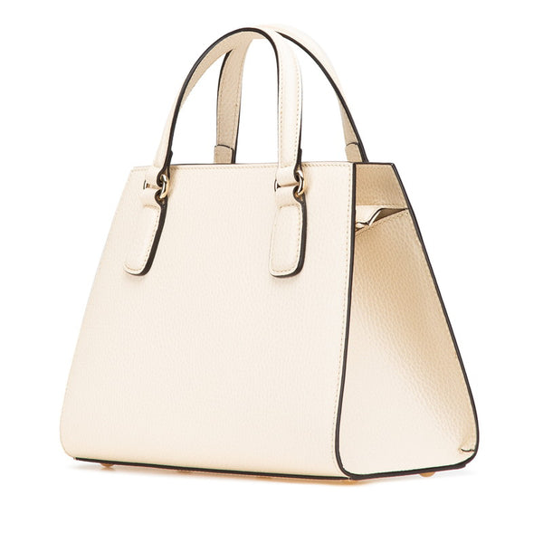 グッチ ソーホー ハンドバッグ ショルダーバッグ 2WAY 607722 アイボリー ベージュ レザー レディース GUCCI 【中古】