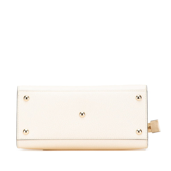 グッチ ソーホー ハンドバッグ ショルダーバッグ 2WAY 607722 アイボリー ベージュ レザー レディース GUCCI 【中古】