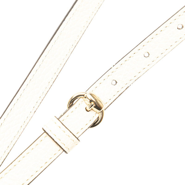 グッチ ソーホー ハンドバッグ ショルダーバッグ 2WAY 607722 アイボリー ベージュ レザー レディース GUCCI 【中古】