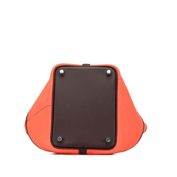 エルメス ピコタンロック カーゴPM ハンドバッグ ローズテキサス ルージュセリエ レッド スイフト トワルゴエラン レディース HERMES 【中古】