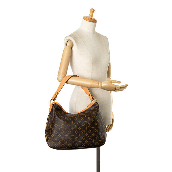 ルイ ヴィトン モノグラム ディライトフルMM ワンショルダーバッグ M40353 ブラウン PVC レザー レディース LOUIS VUITTON 【中古】