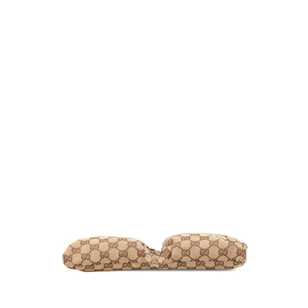 グッチ GGキャンバス ボディバッグ ウエストバッグ 28566 ベージュ グリーン キャンバス レザー レディース GUCCI 【中古】