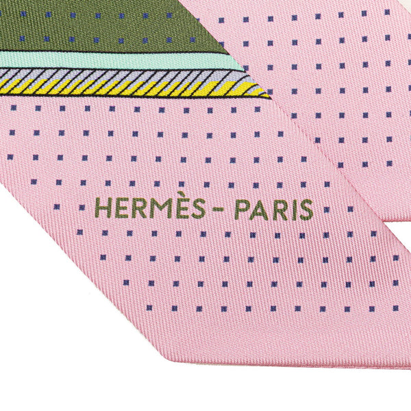 エルメス ツイリー  LES VOITURES A TRANSFORMATION 折畳式幌の馬車 スカーフ マルチカラー ブルー シルク レディース HERMES 【中古】