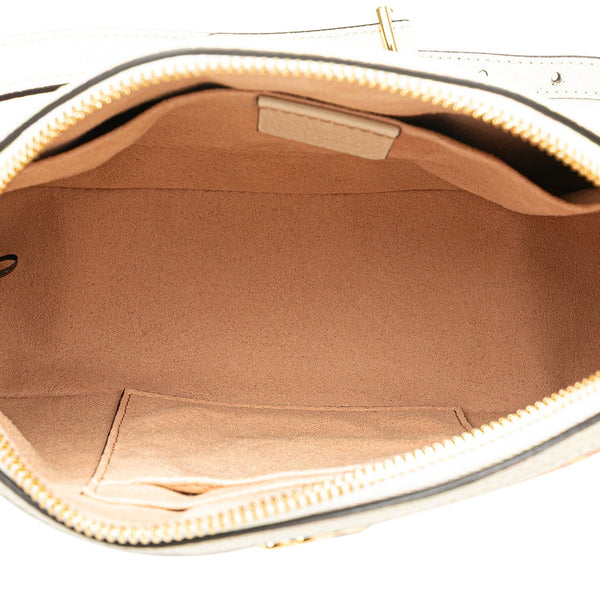 グッチ オフィディア シェリーライン フローラ 斜め掛け ショルダーバッグ 499621 ベージュ マルチカラー PVC レザー レディース GUCCI 【中古】