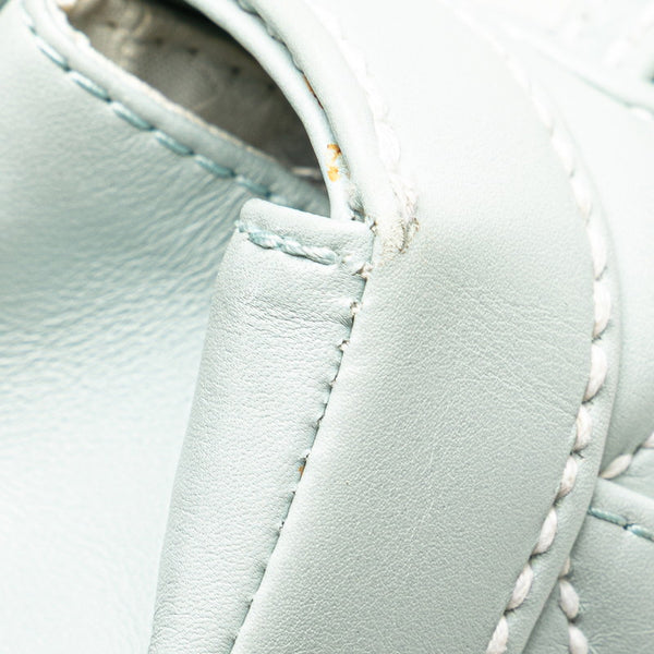 シャネル ココマーク ワイルドステッチ ハンドバッグ ライトブルー ラムスキン レディース CHANEL 【中古】