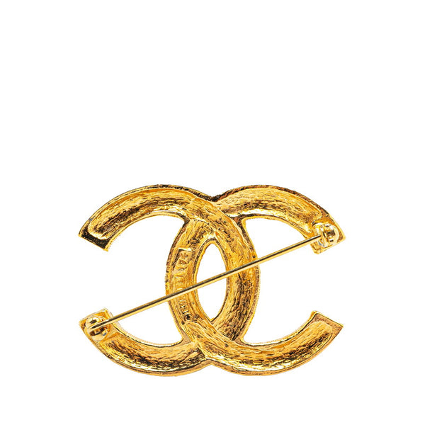 シャネル ココマーク ブローチ ゴールド メッキ ラインストーン レディース CHANEL 【中古】