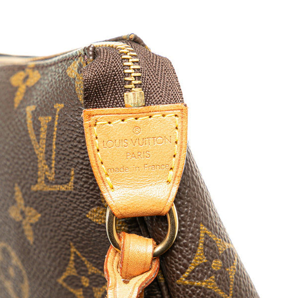 ルイ ヴィトン モノグラム ポシェット アクセソワール アクセサリーポーチ M51980 ブラウン PVC レザー レディース LOUIS VUITTON 【中古】