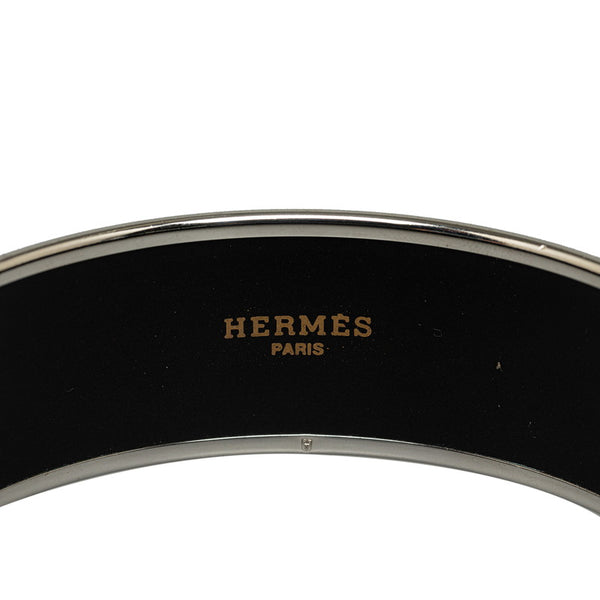 エルメス エマイユGM 七宝焼き 馬 バングル ブレスレット シルバー イエロー マルチカラー メッキ レディース HERMES 【中古】