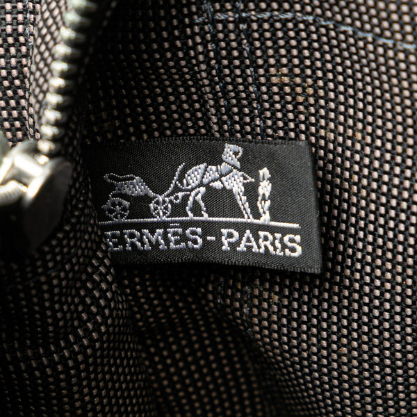 エルメス エールラインPM トートバッグ ハンドバッグ チャコール グレー キャンバス レディース HERMES 【中古】