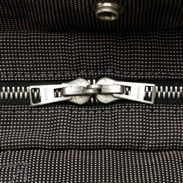 エルメス エールラインPM トートバッグ ハンドバッグ チャコール グレー キャンバス レディース HERMES 【中古】