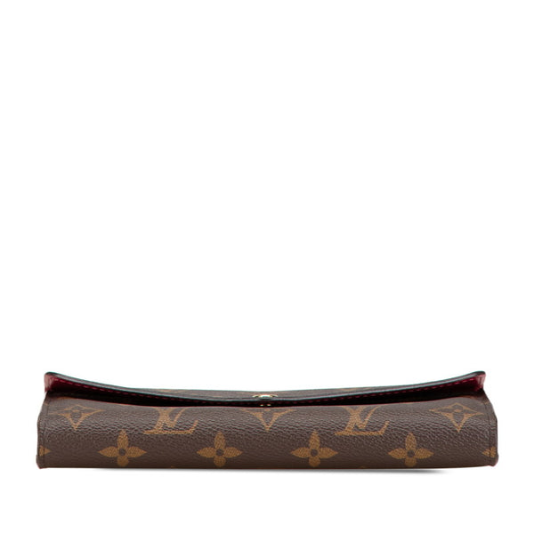 ルイ ヴィトン モノグラム ポルトフォイユ サラ 長財布 M62234 ブラウン フューシャ PVC レザー レディース LOUIS VUITTON 【中古】