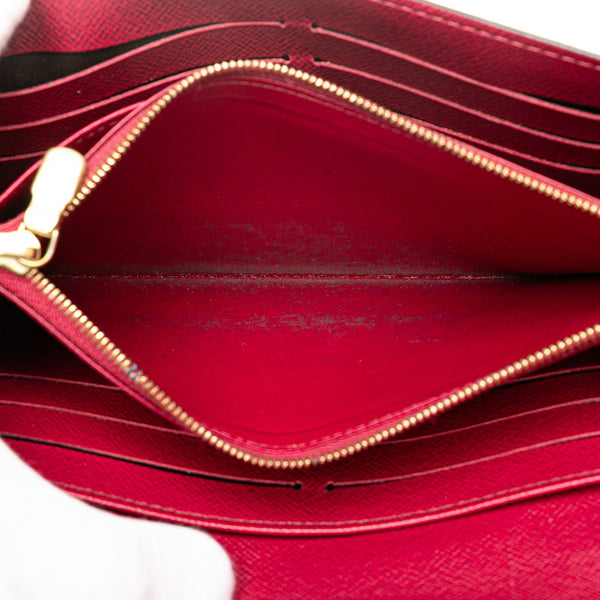 ルイ ヴィトン モノグラム ポルトフォイユ サラ 長財布 M62234 ブラウン フューシャ PVC レザー レディース LOUIS VUITTON 【中古】