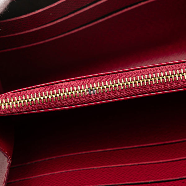 ルイ ヴィトン モノグラム ポルトフォイユ サラ 長財布 M62234 ブラウン フューシャ PVC レザー レディース LOUIS VUITTON 【中古】