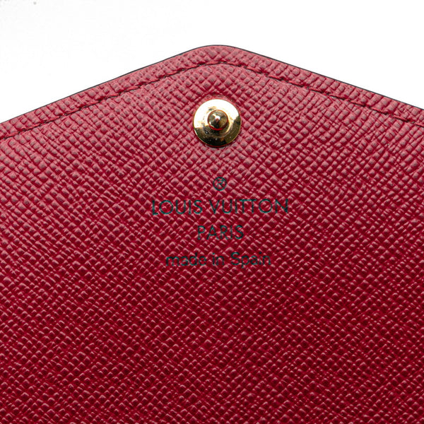 ルイ ヴィトン モノグラム ポルトフォイユ サラ 長財布 M62234 ブラウン フューシャ PVC レザー レディース LOUIS VUITTON 【中古】