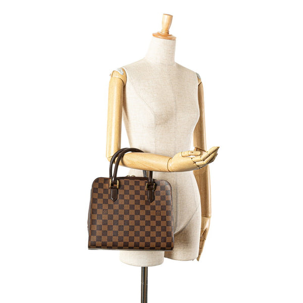 ルイ ヴィトン ダミエ トリアナ ハンドバッグ トートバッグ N51155 ブラウン PVC レザー レディース LOUIS VUITTON 【中古】