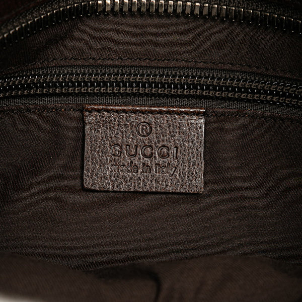グッチ GGキャンバス ショルダーバッグ 122793 ベージュ ブラウン キャンバス レザー レディース GUCCI 【中古】
