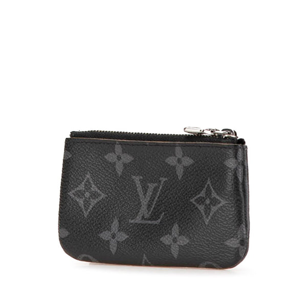 ルイ ヴィトン モノグラム エクリプス ポシェット クレ リバース コインケース M80905 グレー ブラック PVC メンズ LOUIS VUITTON 【中古】