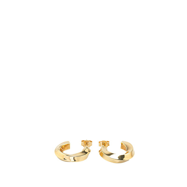 ティファニー ナイフエッジ フープピアス ゴールド K18YG イエローゴールド レディース TIFFANY&Co. 【中古】