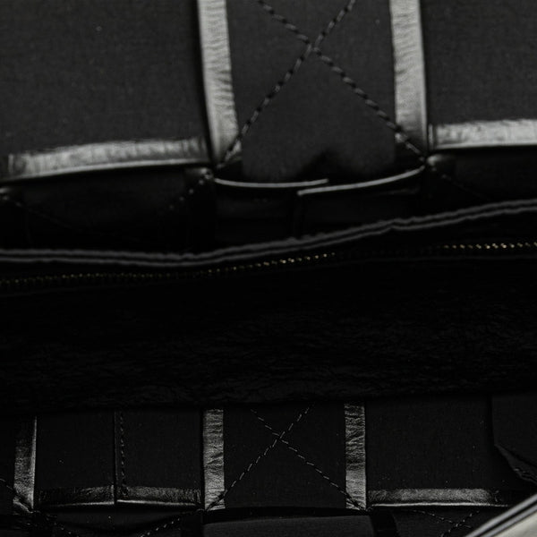 ボッテガヴェネタ イントレチャート ショルダーバッグ ブラック レザー レディース BOTTEGAVENETA 【中古】